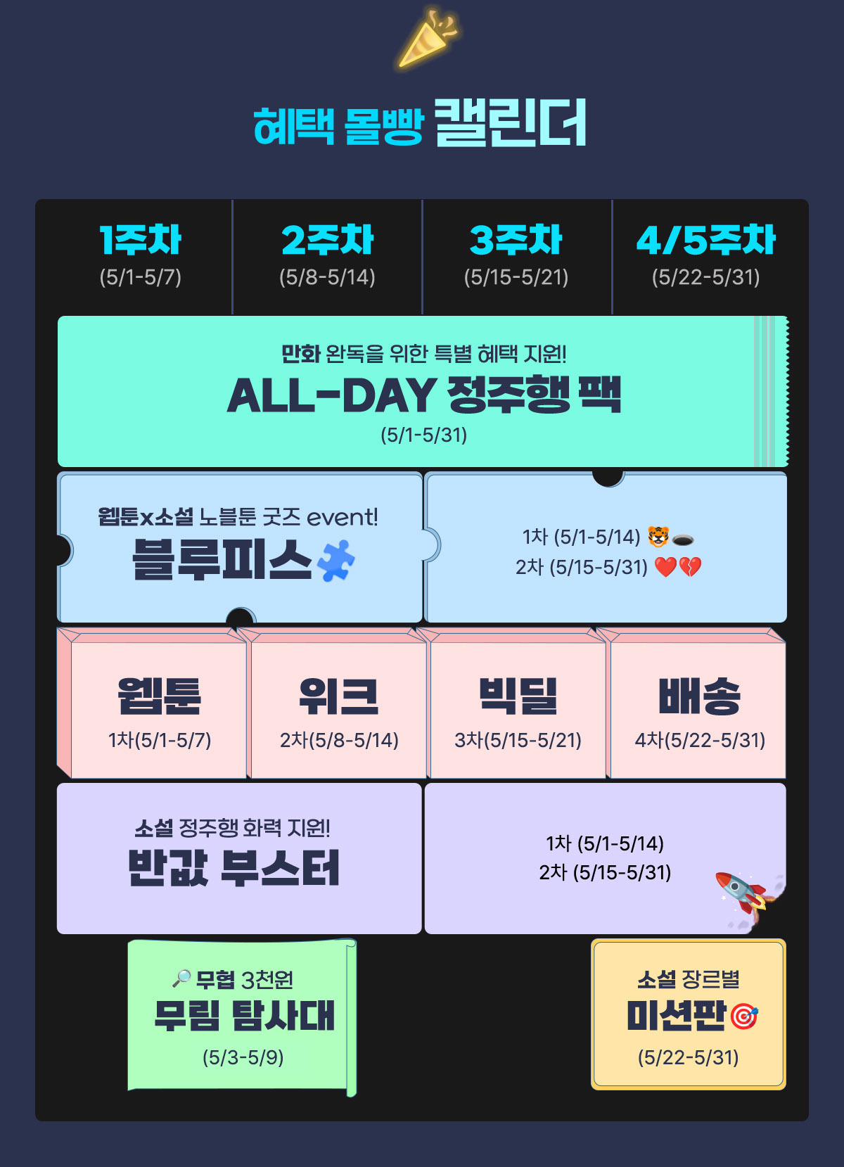 혜택 몰빵 캘린더