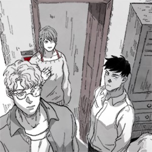 문고리를 잡아 돌려서